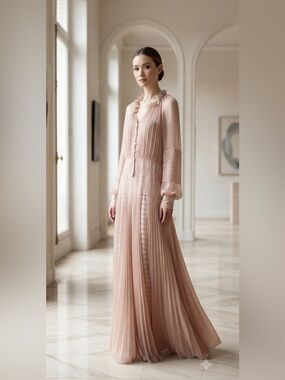 Vera Wang silk maxi dress